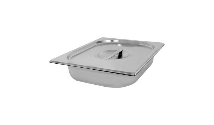 Argon Tableware Steel Gastronorm Container with Lid 1/2 - 3.5L