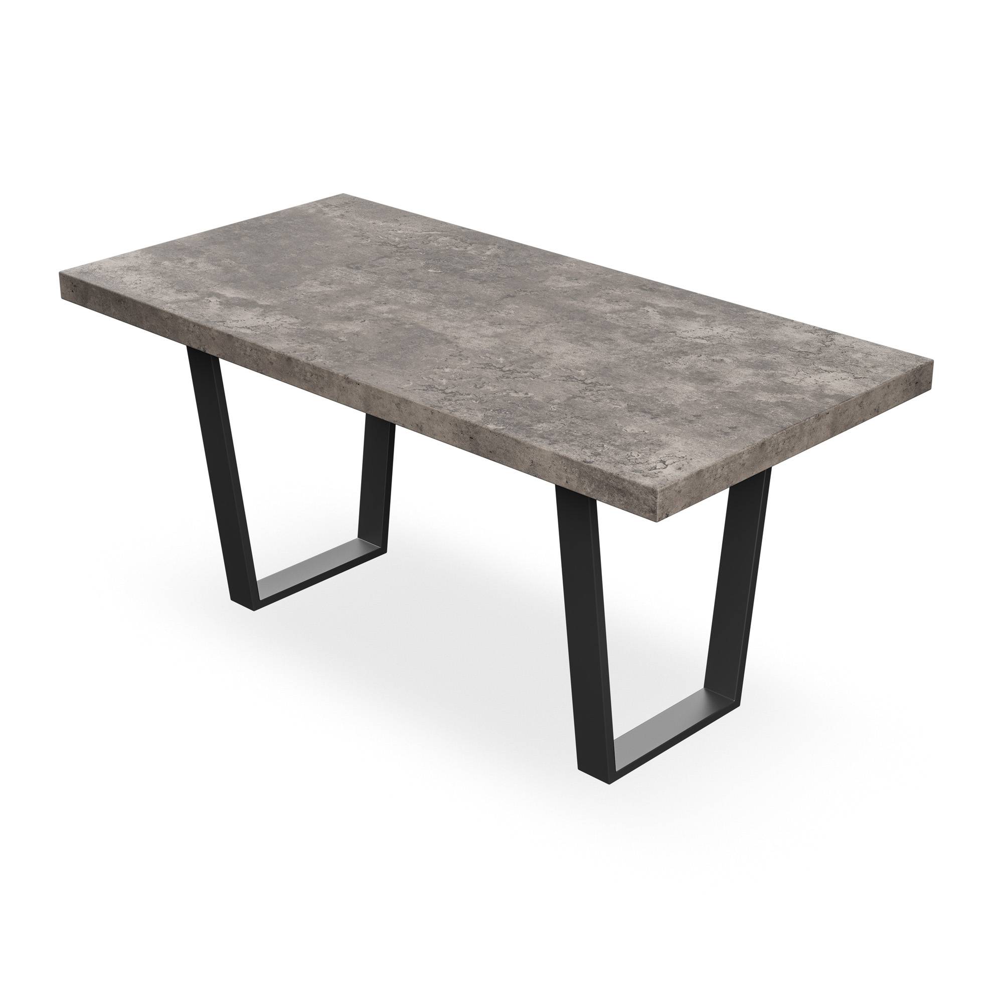 Furniture Online Aria Maya Concrete Effect Dining Table & 4 Ivory Chairs - Image 3