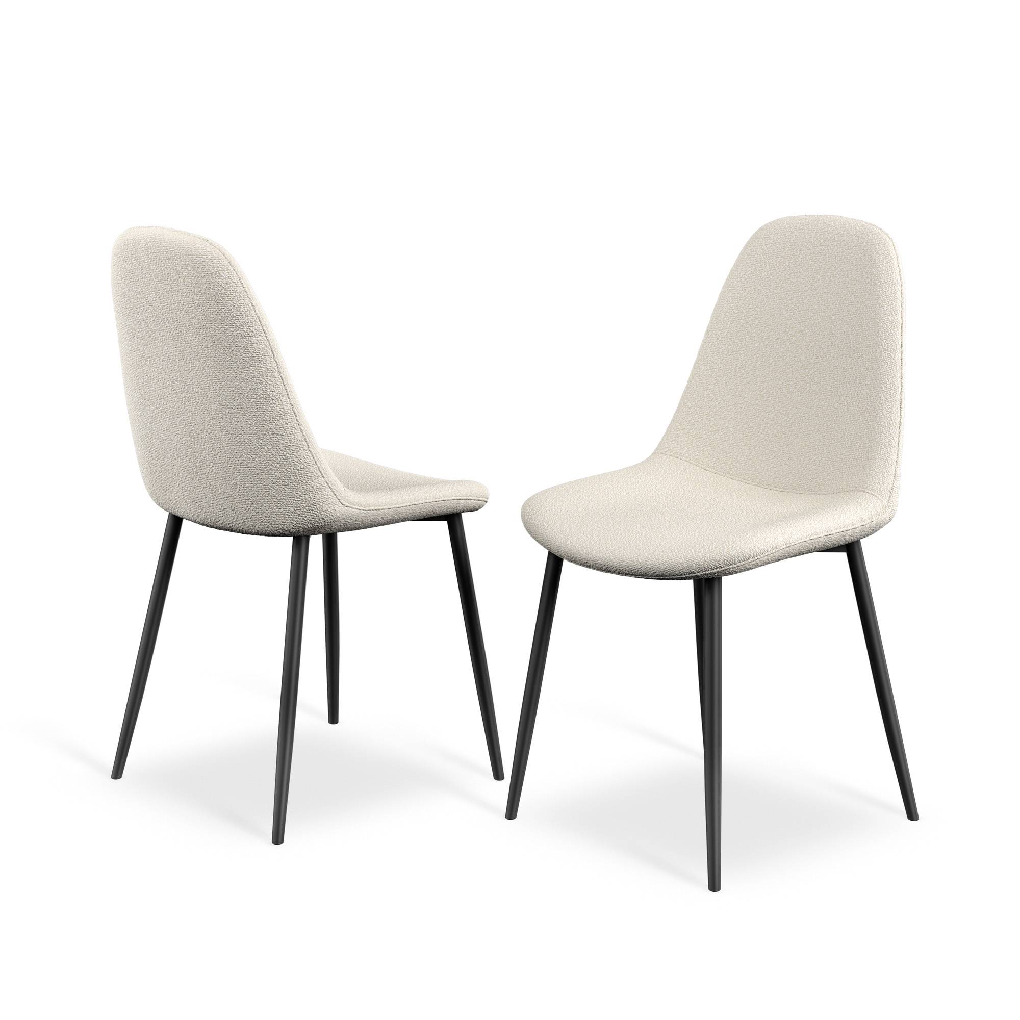 Furniture Online Aria Maya Concrete Effect Dining Table & 4 Ivory Chairs - Image 5
