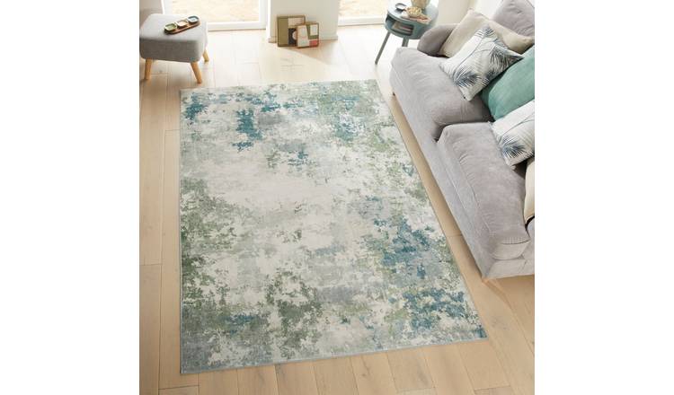 Mega Flooring Green Modern Abstract Rug - 160 x 230cm