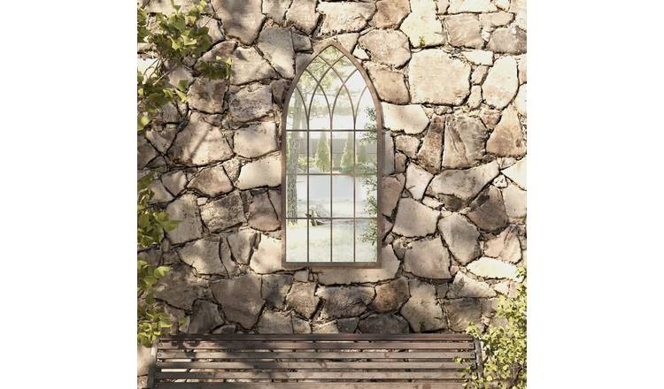 Walplus Iron Garden Mirror - Cream - 100 x 45 cm