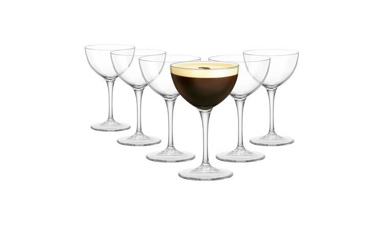 Bormioli Rocco Bartender Novecento Martini Glasses - 235ml - Pack of 6