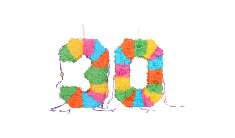 Fax Potato 2pc 30th Birthday Pinata & Blindfold Set - Multi
