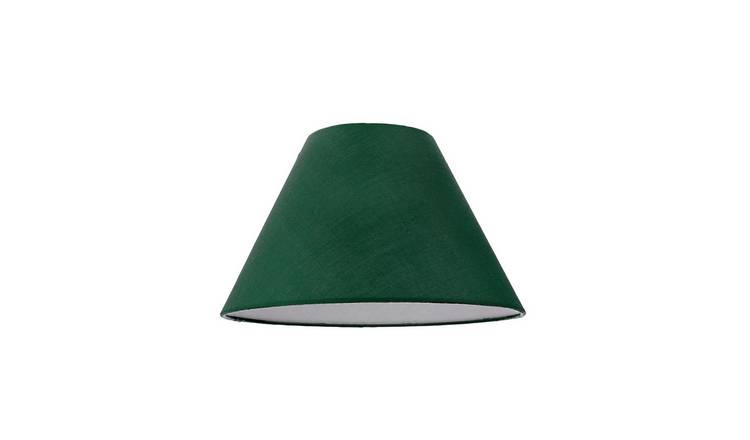 Happy Homewares Forest Green Cotton Fabric Coolie Lampshade - 20cm