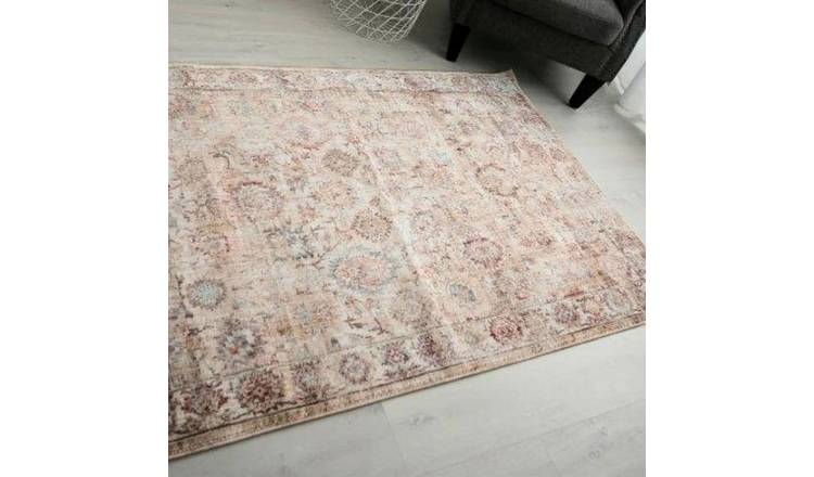 Mega Flooring Beige Traditional Abstract Rug - 120 x 170cm