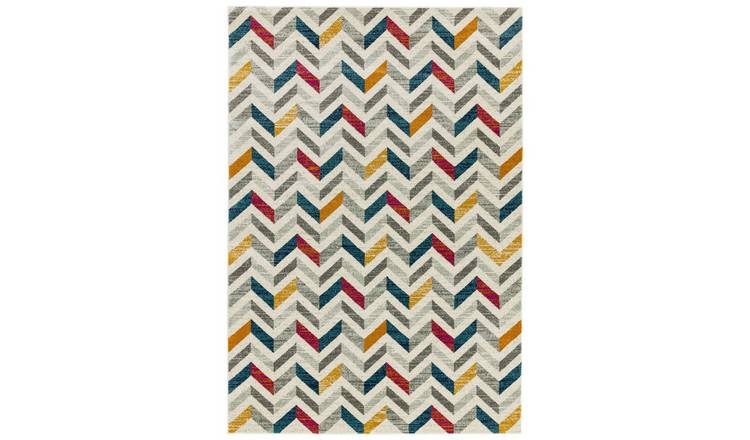 Mega Flooring Multi Modern Geometric Rug - 120 x 170cm