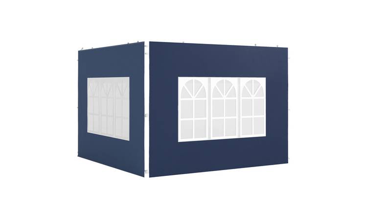 Outsunny 2 Pack Window Gazebo Side Panels – Blue