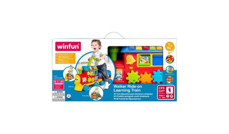 Winfun Learning Train Walker Ride On - Blue