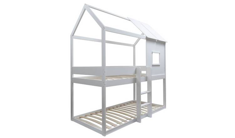 Noa & Nani Luka Solid Pine Treehouse Bed - White