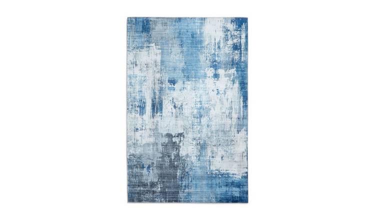Mega Flooring Blue Modern Abstract Rug - 150 x 230cm