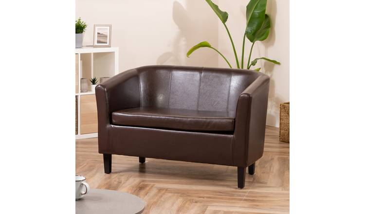 Artemis Home Meriden 2 Seat Tub Sofa - Brown