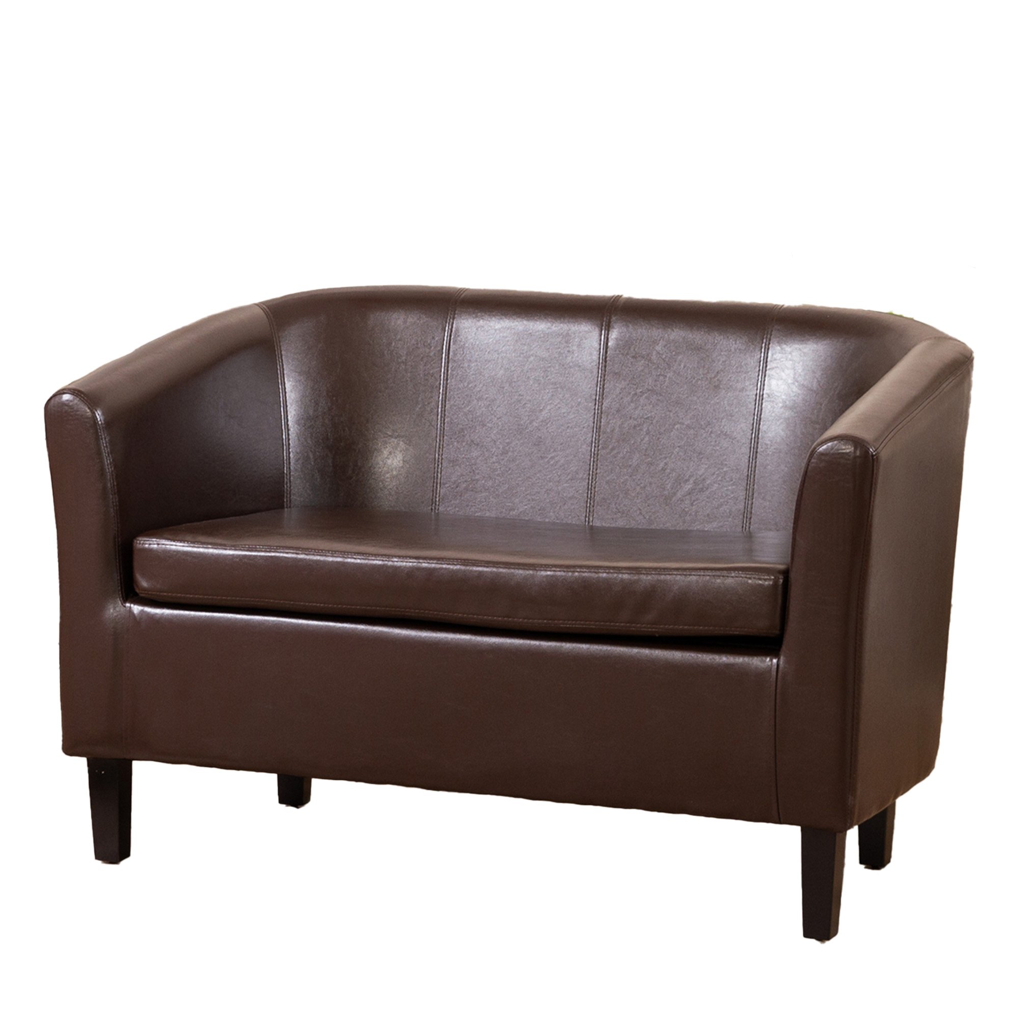 Artemis Home Meriden 2 Seat Tub Sofa - Brown - Image 3