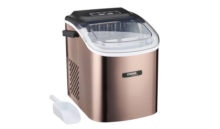 Cooks Professional Ice Maker Machine 1.3L - Makes 12kg Per 24h - Copper