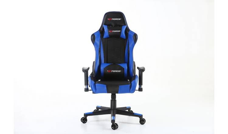Gtforce Pro Fx Reclining Sports Racing Faux Leather Gaming Chair – Blue