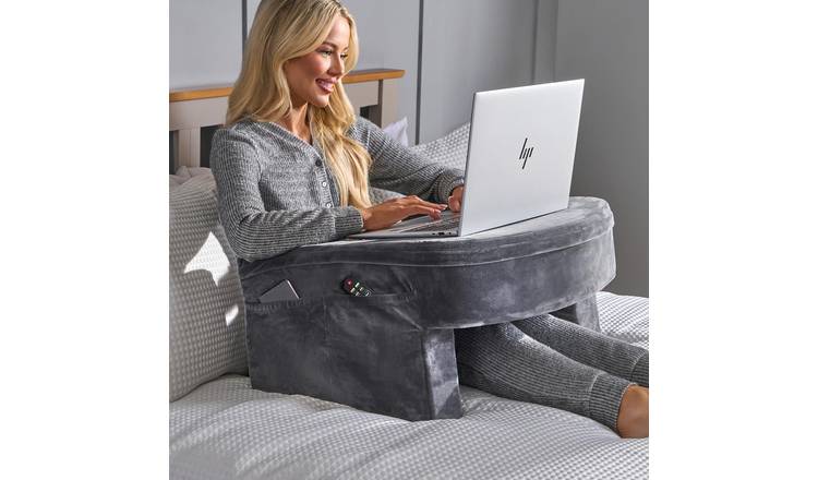 OHS Plain Gaming Lap Desk Pillow - Grey
