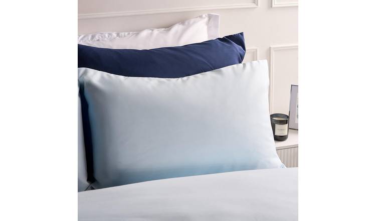 OHS 2 Pack Plain Dyed Housewife Pillowcases - Light Blue