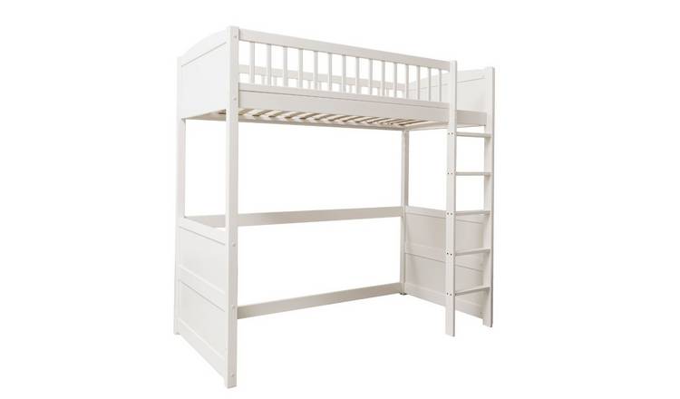 Noa & Nani Lottie Highsleeper Cabin Bed With Straight Ladder - White