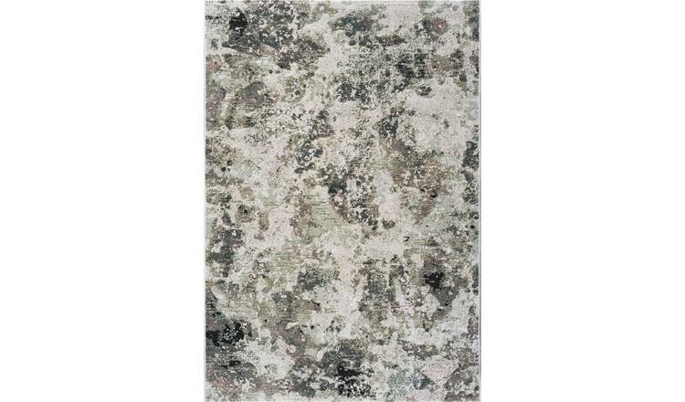 Mega Flooring Green Modern Abstract Rug - 80 x 150cm