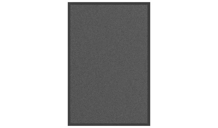 Walplus Polypropylene Patterned Doormat - Anthracite - 60 x 90 cm