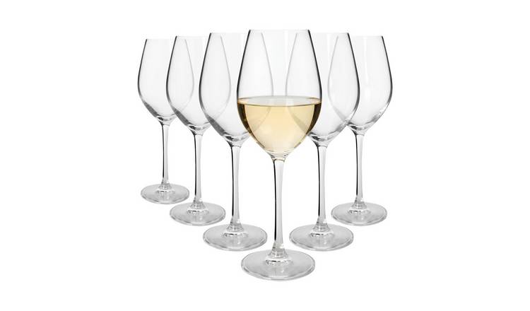 Argon Tableware Mayfair Crystal White Wine Glasses -  Pack of 6