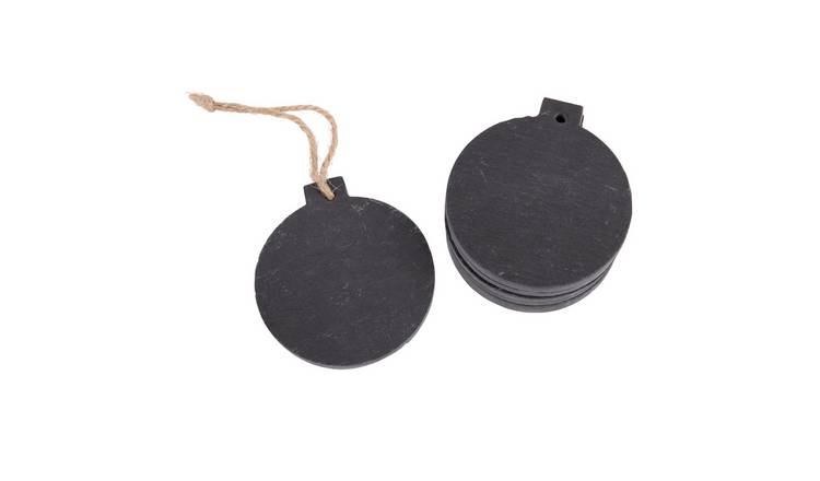 Nicola Spring Slate Christmas Tree Decorations - Bauble - Pack of 6