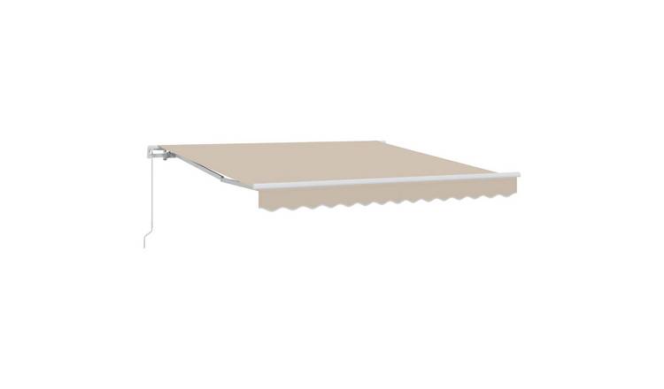 Walplus Aluminium Retractable Awning - Beige - 300 x 250 x 165 cm