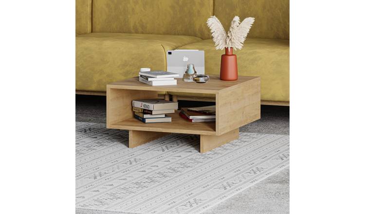 Decortie Hola Particleboard Melamine Coffee Table - Oak