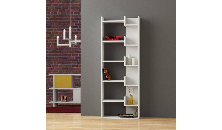 Decortie Oppa Particleboard Bookcase - White