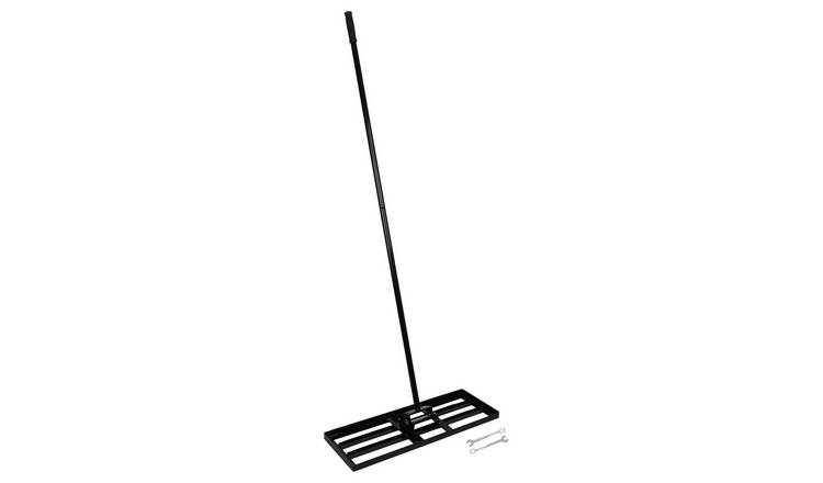 Harbour Housewares Heavy Duty Steel Lawn Levelling Rake - 75cm x 25cm