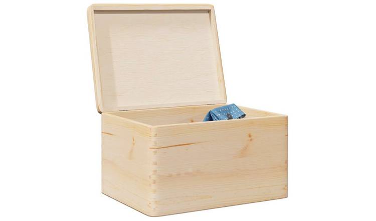 Walplus Wooden Box with Lid - 40 x 30 x 23 cm
