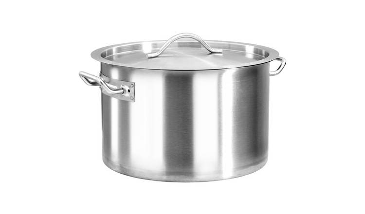 Walplus 32L Stainless Steel Stock Pot - Silver - 40x26 cm