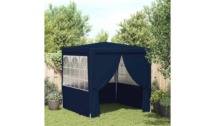 Walplus 2.5 x 2.5 m 90gsm Professional Party Tent with Side Walls - Blue