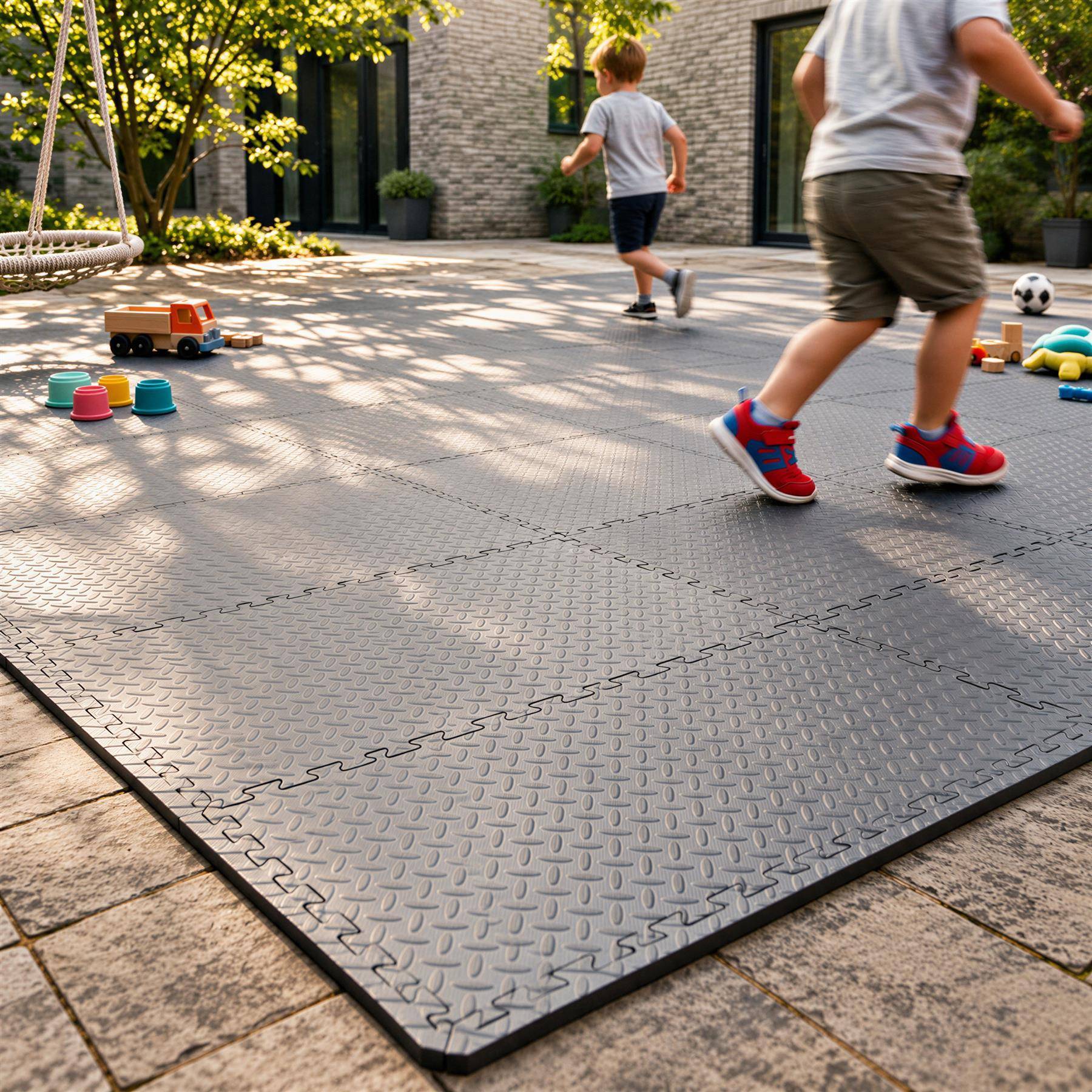 Harbour Housewares Interlocking Gym Flooring Mats - 60 x 60cm - Pack of 16 - Image 5