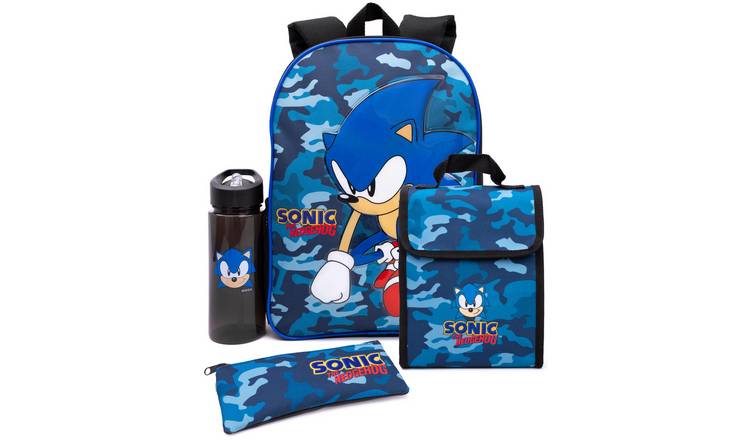 Sonic the Hedgehog Kids Boys 4 Piece Backpack Set - Camouflage