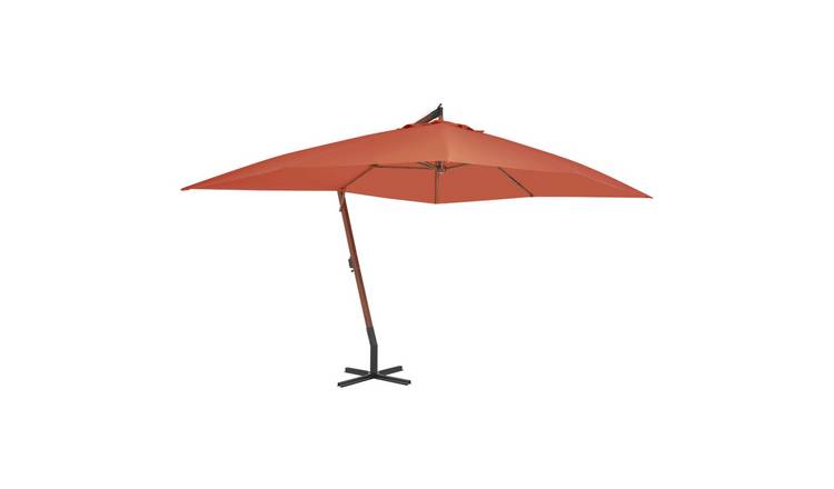 Walplus Cantilever Parasol - Terracotta - 400 x 300 x 285 cm