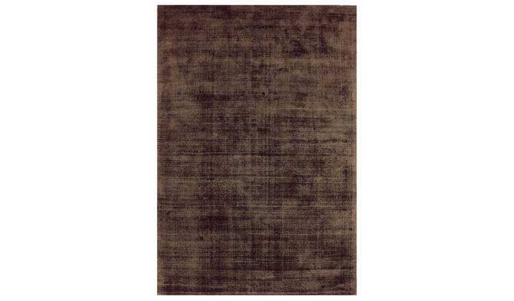 Mega Flooring Brown Handmade Plain Rug - 240 x 340cm