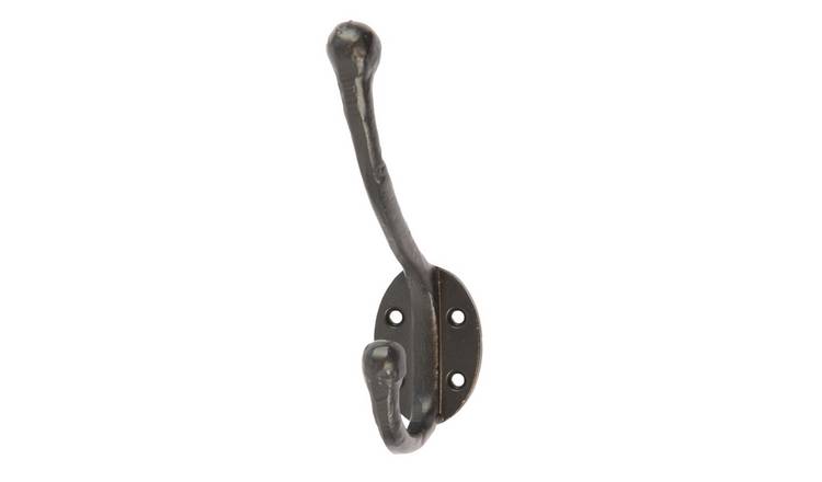 Hammer & Tongs Rounded Hat & Coat Hook - Black