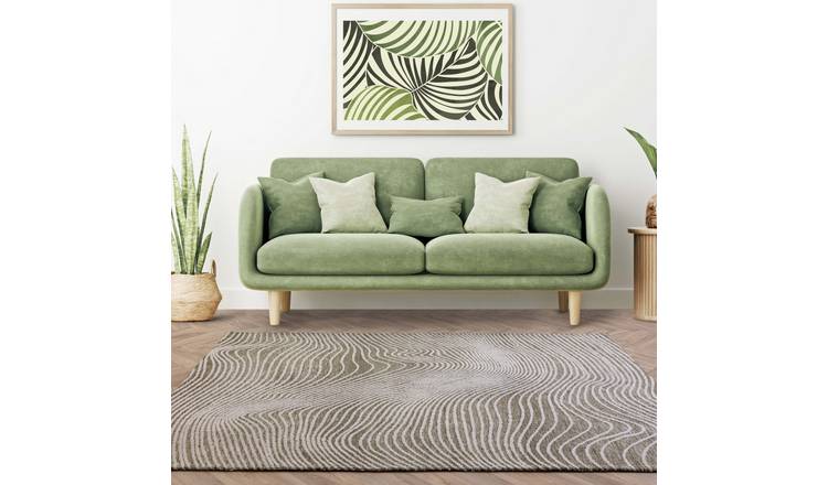 Mega Flooring Green Modern Abstract Rug - 120 x 170cm