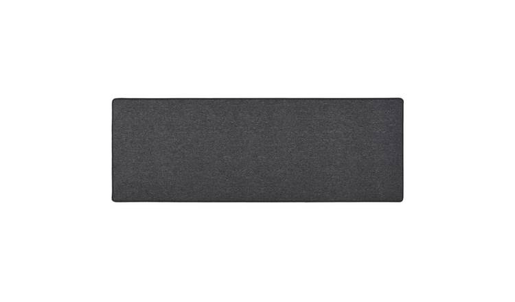 Walplus Polypropylene 3 mm Pile Carpet Runner - Anthracite - 50 x 150 cm