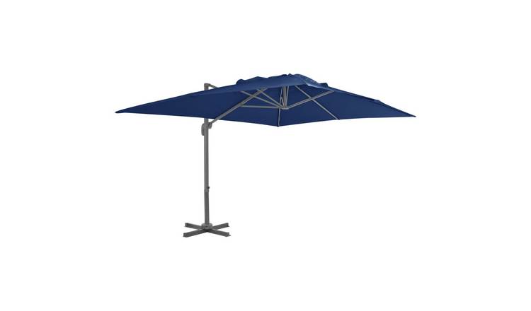 Walplus Cantilever Parasol - Azure Blue - 400 x 300 x 268 cm