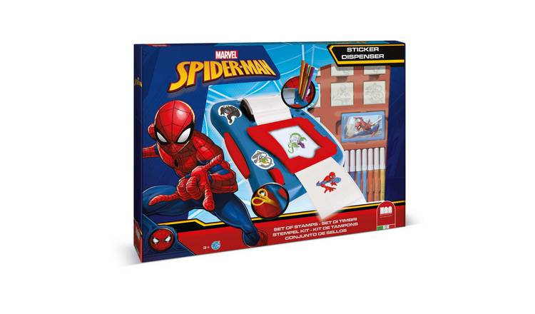 Spider-Man Sticker Machine by Multiprint – Kids Craft & Stationery Set