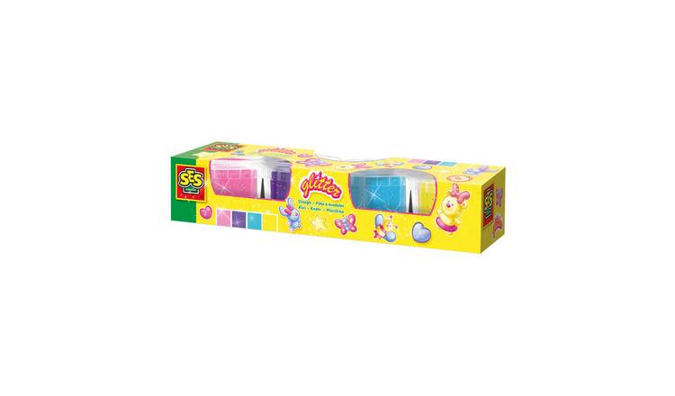 SES Creative Play Dough Glitter 4 Piece Model Set