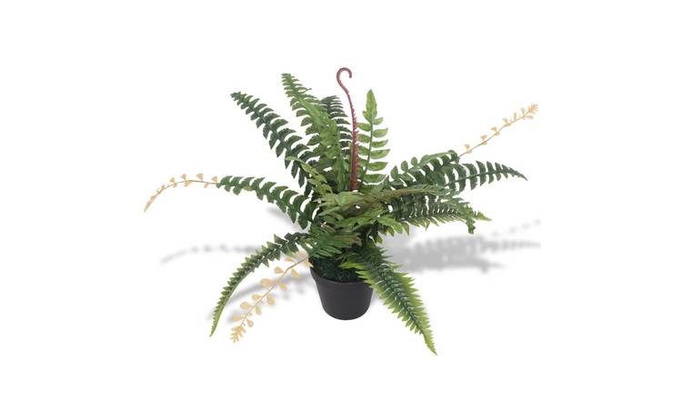 Walplus Artificial Fern Plant with Pot - Green - 50 cm