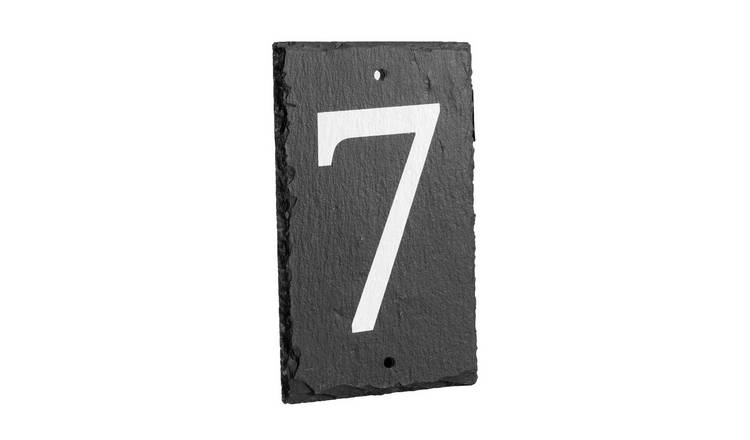 Nicola Spring Slate House Sign - Number 7