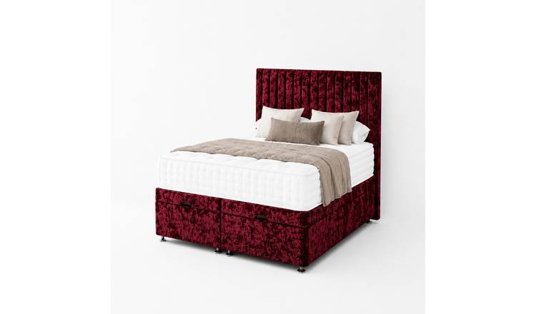 Comfy Deluxe Eva 3ft Single End Lift Ottoman Bed Set - Red
