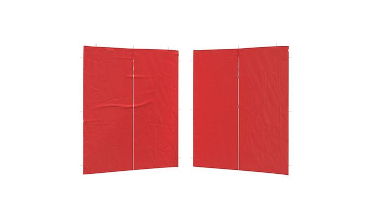 Walplus 200 x 195 cm PE Replacement Party Tent Sidewalls 2pcs - Red