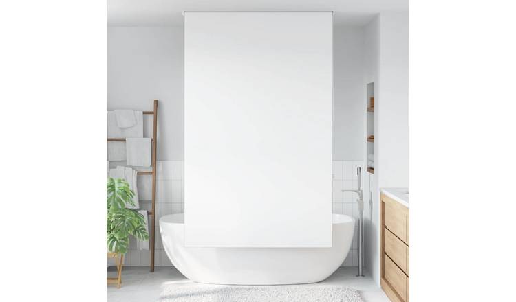 Walplus PEVA Shower Roller Blind - White - 130 x 240 cm