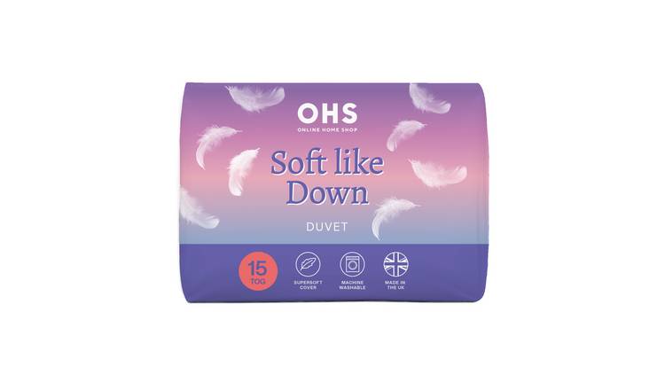 OHS Soft Like Down 15 Tog Duvet - Double