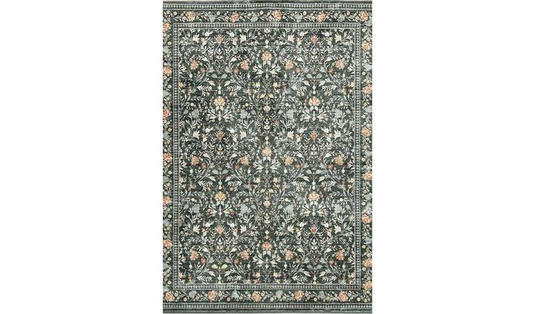 The Rugs Green Classical Enchanted Florals Rug - 120 x 160cm
