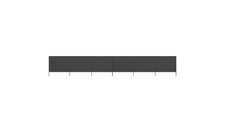 Walplus 6-Panel Non-Woven Fabric Wind Screen - Anthracite - 800 x 120 cm